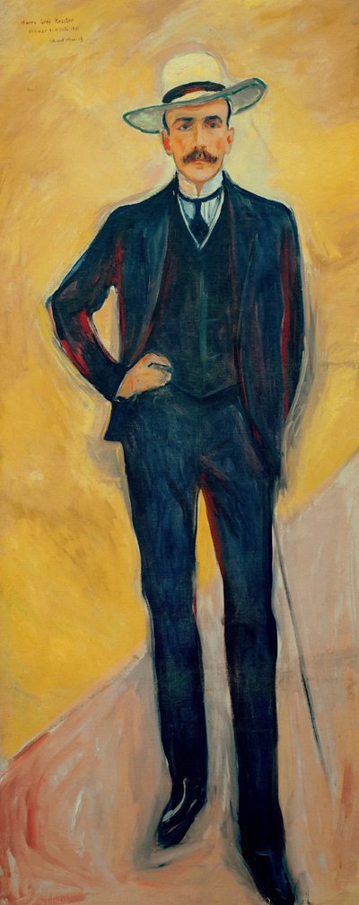 Porträt von Harry Graf Kessler 1868-1937, 1906 von Edvard Munch
