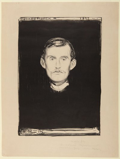 Selbstporträt von Edvard Munch