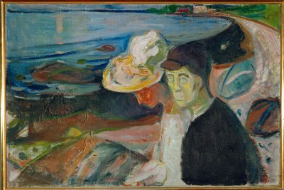Zwei Personen am Ufer von Edvard Munch