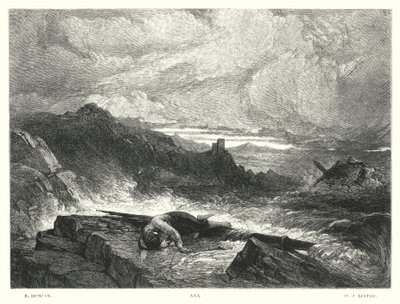 Lord Byrons Childe Harold, Canto IV, Strophe 179 von Edward (after) Duncan