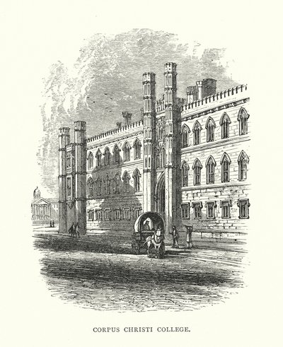 Corpus Christi College (Gravur) von Edward (after) Whymper