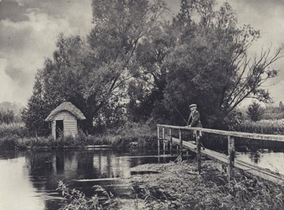 Eine Hütte am Leckford Water von Edward Alfred Barton