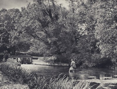 Unterhalb der Mühle, in der Nähe von Andover von Edward Alfred Barton