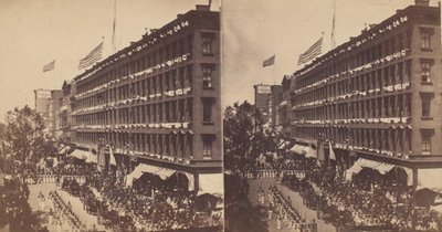 Die Botschaft verlässt die Metropole für das Rathaus, 1860 von Edward Anthony