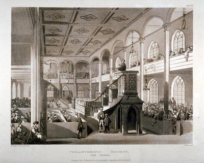Kapelle der Philanthropischen Gesellschaft, London Road, Southwark, London, 1809 von Edward Blackburn
