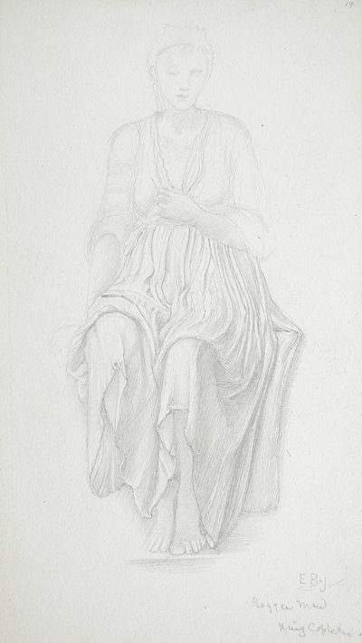 Sitzende Frau von Edward Burne-Jones