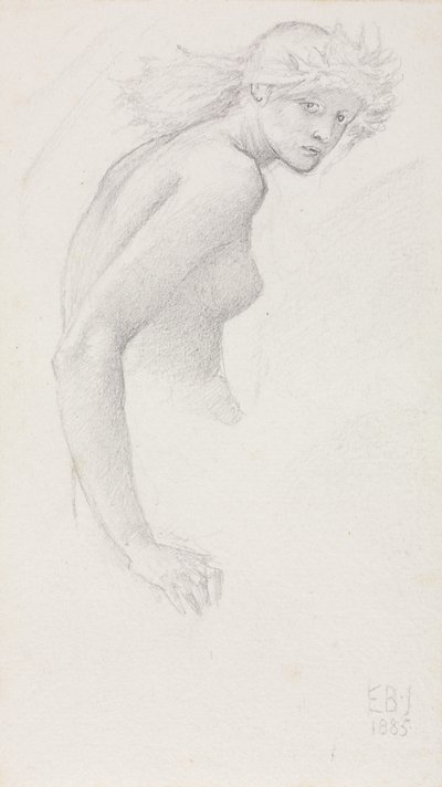 Studie einer weiblichen Figur von Edward Burne-Jones