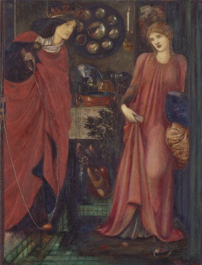 Schöne Rosamunde und Königin Eleonore von Edward Burne-Jones