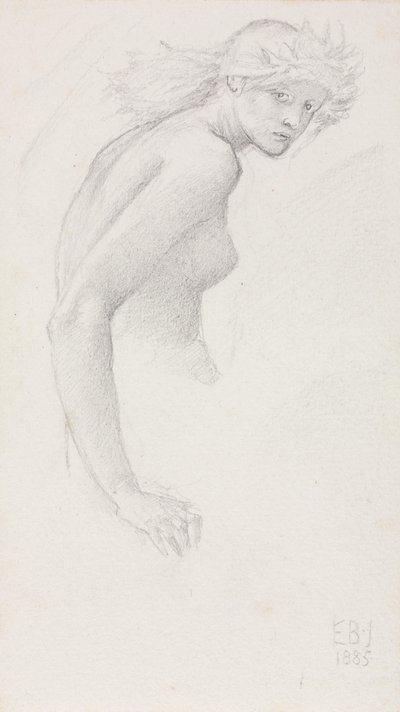 Studie einer weiblichen Figur von Edward Burne Jones