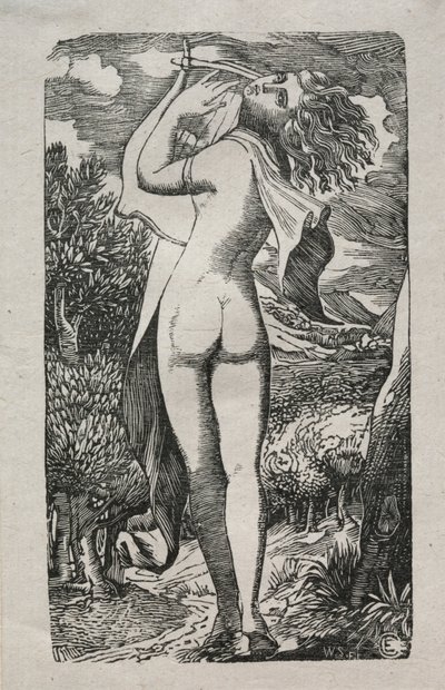 Bacchantin oder Der Spieler auf der Lyra, 1829 von Edward Calvert