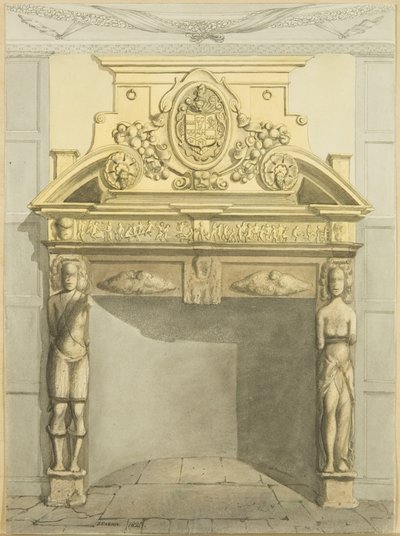 Kamin im Schulzimmer des verstorbenen Dr. Estlin, St. Michael