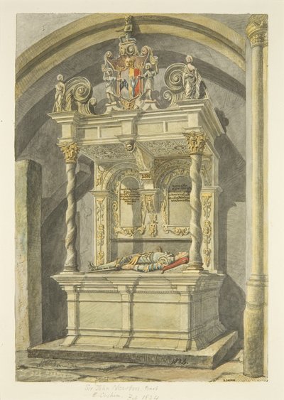 Denkmal für Sir John Newton, Bart., in der Kathedrale von Bristol von Edward Cashin