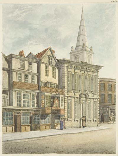 Altes Rathaus, abgerissen 1824 von Edward Cashin