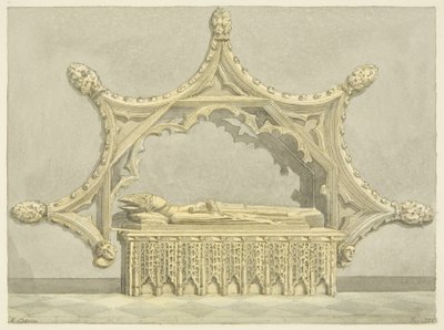 Grab von Abt Knowles in der Kathedrale von Bristol von Edward Cashin