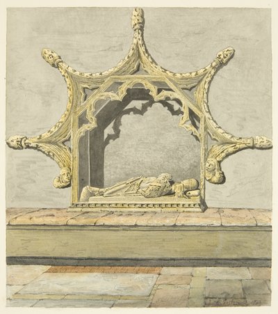 Grab von Maurice, 7. Earl of Berkeley in der Kathedrale von Bristol von Edward Cashin