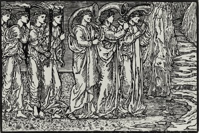 Die Prozession zum Hügel von Edward Coley (after) Burne Jones