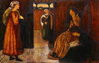 Innenraum mit Figuren von Edward Coley Burne Jones