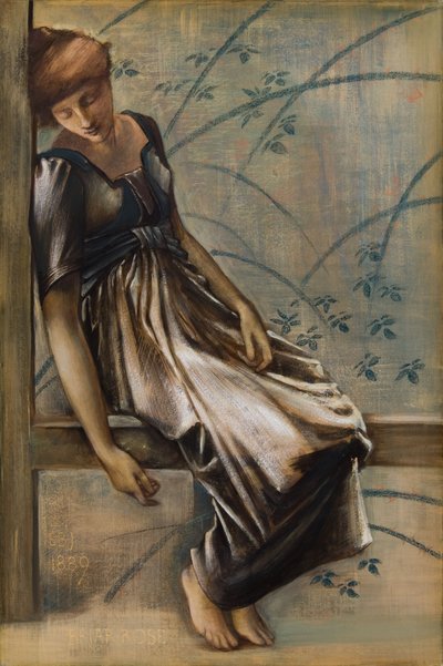 Studie für die Briar-Rose-Serie, Der Gartenhof von Edward Coley Burne Jones