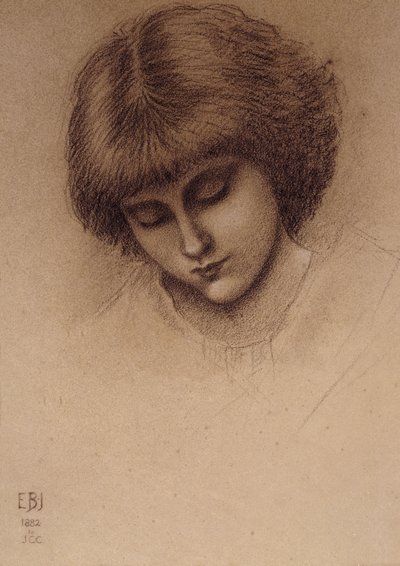 Studie für "König Cophetua und das Bettlermädchen" von Edward Burne Jones