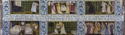 Die Schöne und das Biest Fliesenpaneel, Morris, Marshall, Faulkner & Co., ca. 1867 von Edward Burne Jones