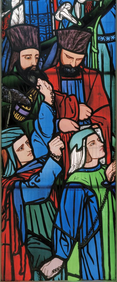 Detail aus dem Zug von Salomo und der Königin von Saba von Edward Burne Jones