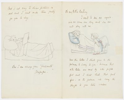 Brief an die Enkelin des Künstlers Angela Thirkell von Edward Burne Jones