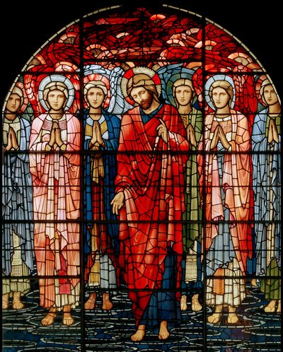 Die Himmelfahrt Fenster (Detail) von Edward Burne Jones