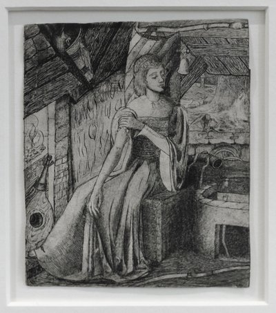Unbekanntes Thema, möglicherweise Cupidos Tochter an seiner Schmiede von Edward Coley Burne Jones