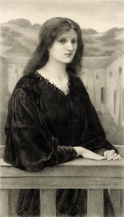 Vespertina Quies, graviert von Emile Boilvin, veröffentlicht von Arthur Tooth & Sons, 1897 von Edward Coley after Burne Jones