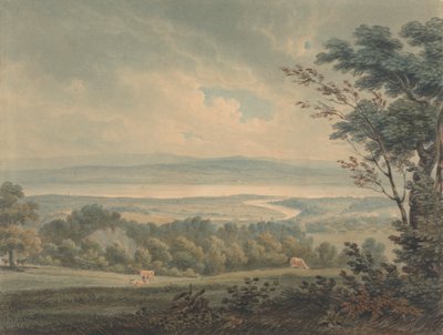 Das Zusammentreffen der Flüsse Severn und Wye, nahe Chepstow von Edward Dayes