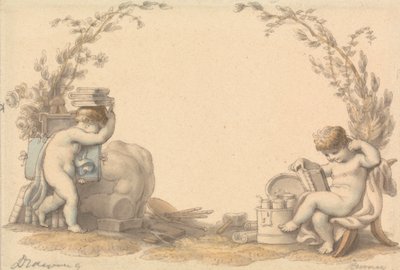 Allegorie des Zeichnens von Edward Francis Burney