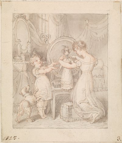 Illustration für- Die neue Puppe: Ohne Titel von Edward Francis Burney