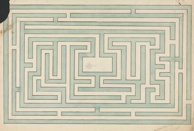 Labyrinth in Walworth, Surrey von Edward Francis Burney