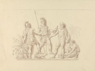 Waffenübergabe an die Indianer von Edward Francis Burney