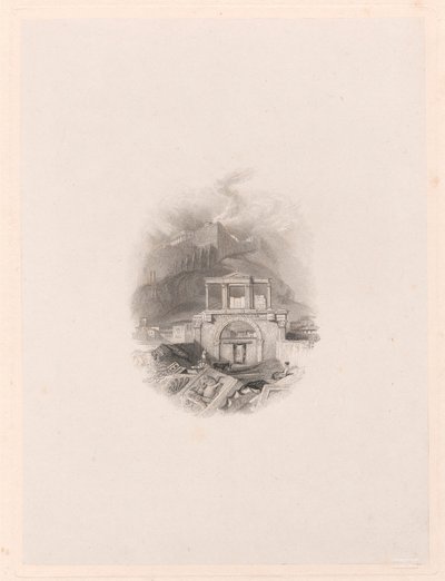 Tor des Theseus, Athen von Edward Francis Finden
