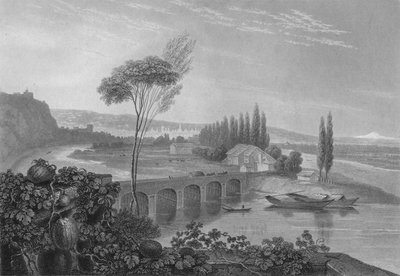 Lyon, von der Zusammenfluss von Rhone und Saône, 1827 von Edward Francis Finden