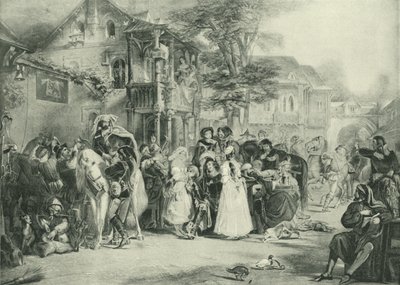 Chaucer und die Canterbury-Pilger von Edward Henry Corbould