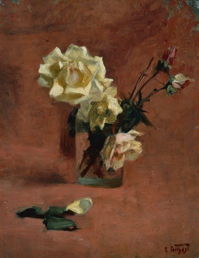 Stillleben mit Rosen in einem Glas von Edward Henry Potthast