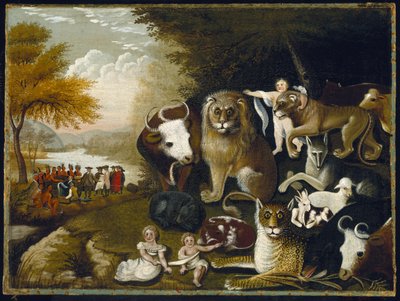 Das friedliche Königreich, ca. 1833-34 von Edward Hicks