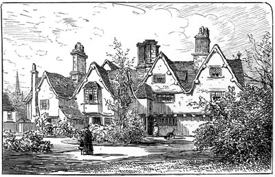 Das Haus von Dr. John Hall, Stratford-upon-Avon, Warwickshire, 1885 von Edward Hull