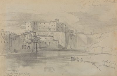 Isola di Sora, 31. März 1842 von Edward Lear