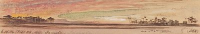 Samata; 18:15 Uhr, 28. Feb. 1867 von Edward Lear