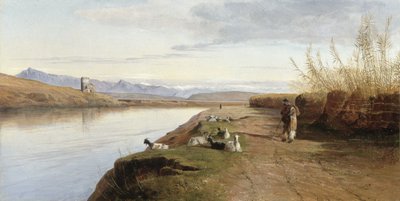 Die römische Campagna, 1860 von Edward Lear