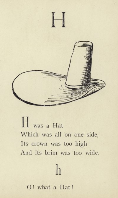 Der Buchstabe H von Edward Lear