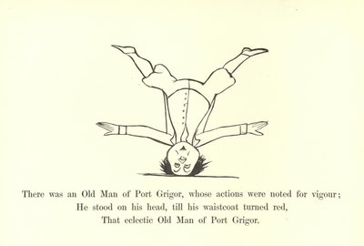 Es war ein alter Mann von Port Grigor, dessen Handlungen für ihre Energie bekannt waren von Edward Lear