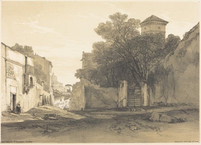 Via Porta Pinciana, Rom von Edward Lear