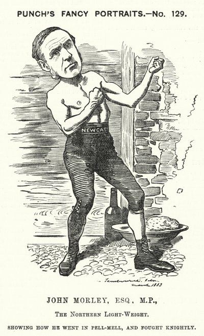 John Morley, englischer liberaler Politiker (Stich) von Edward Linley (after) Sambourne