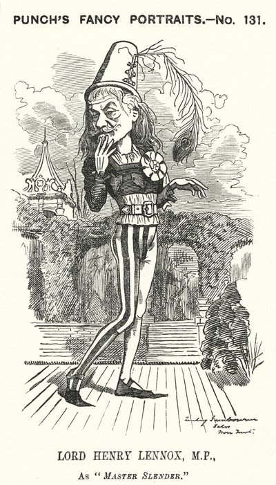 Lord Henry Lennox, englischer konservativer Politiker (Karikatur) von Edward Linley (after) Sambourne