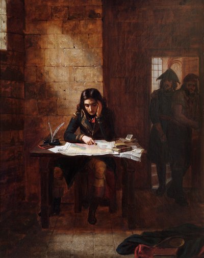Napoleon im Gefängnis von Nizza 1794, 1841 von Edward Matthew Ward