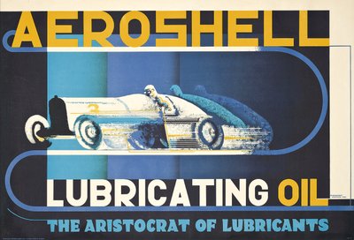 Plakatwerbung für Aeroshell-Schmieröl von Edward McKnight Kauffer